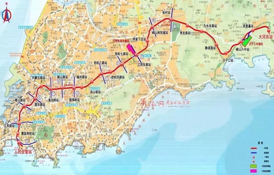青岛地铁4号线洪山坡站主体结构顺利封顶,累计封顶16座