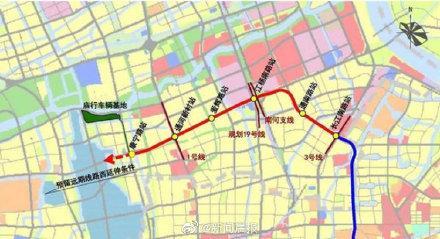 上海地铁18号线二期规划中，拟设6座车站，与1、19号线换乘