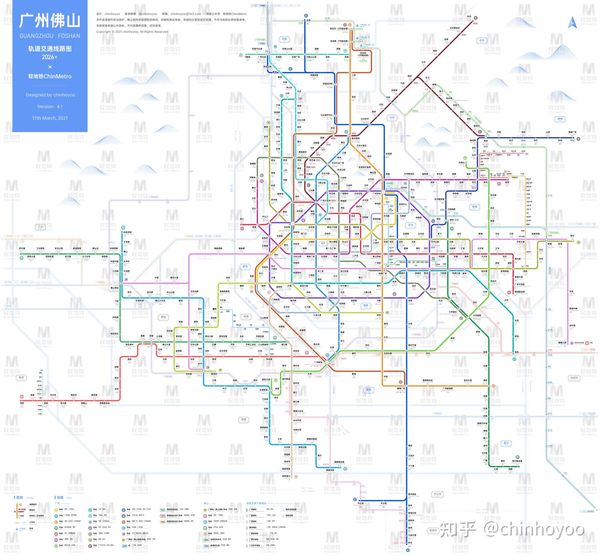 广州佛山地铁线路图高清版（2026+ / 运营版）