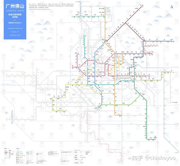 广州佛山地铁线路图高清版（2026+ / 运营版）