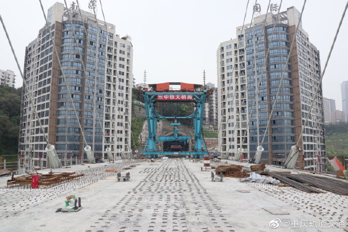 地铁10号线二期南纪门长江轨道专用桥最新进展
