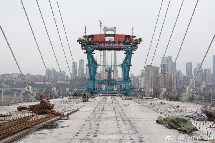 地铁10号线二期南纪门长江轨道专用桥最新进展