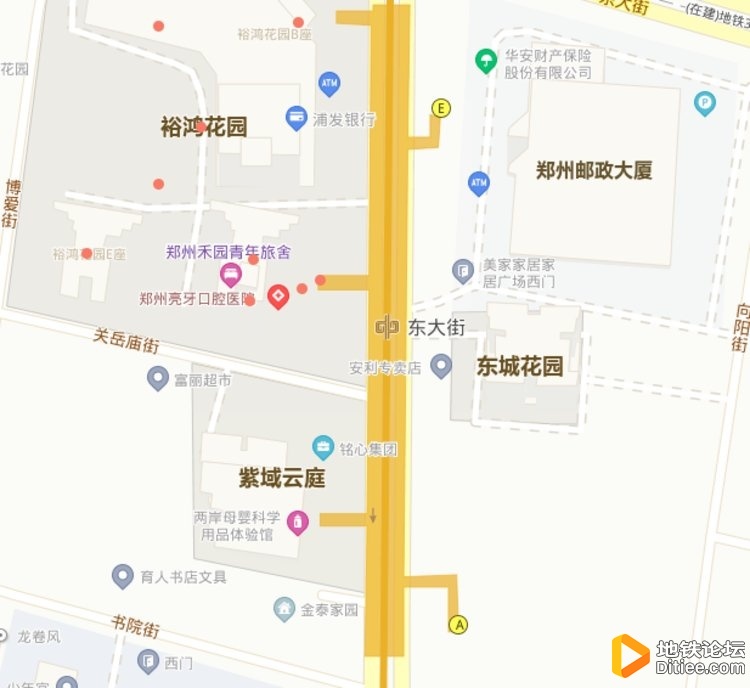 郑州地铁2号线东大街站A出入口将临时关闭