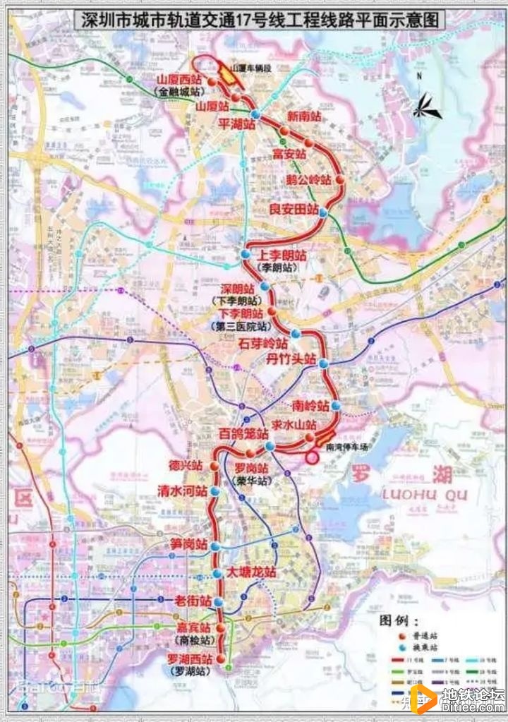 网曝深圳地铁五期规划，15、17、18、21、22、24、27号线纳入