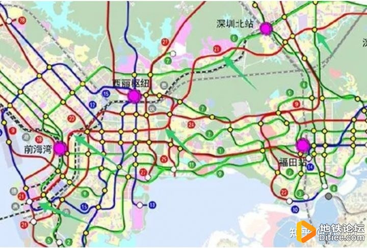 网曝深圳地铁五期规划，15、17、18、21、22、24、27号线纳入