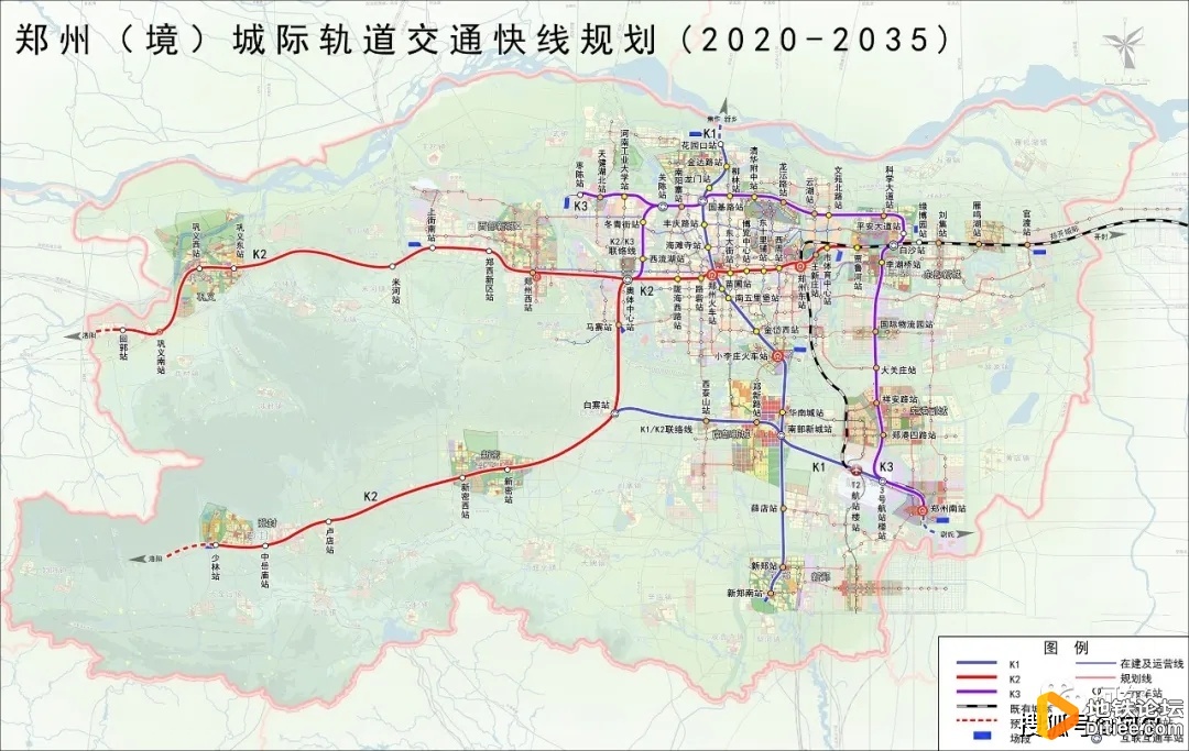 郑州地铁快线K1启动招标，总体线路规划疑似有变