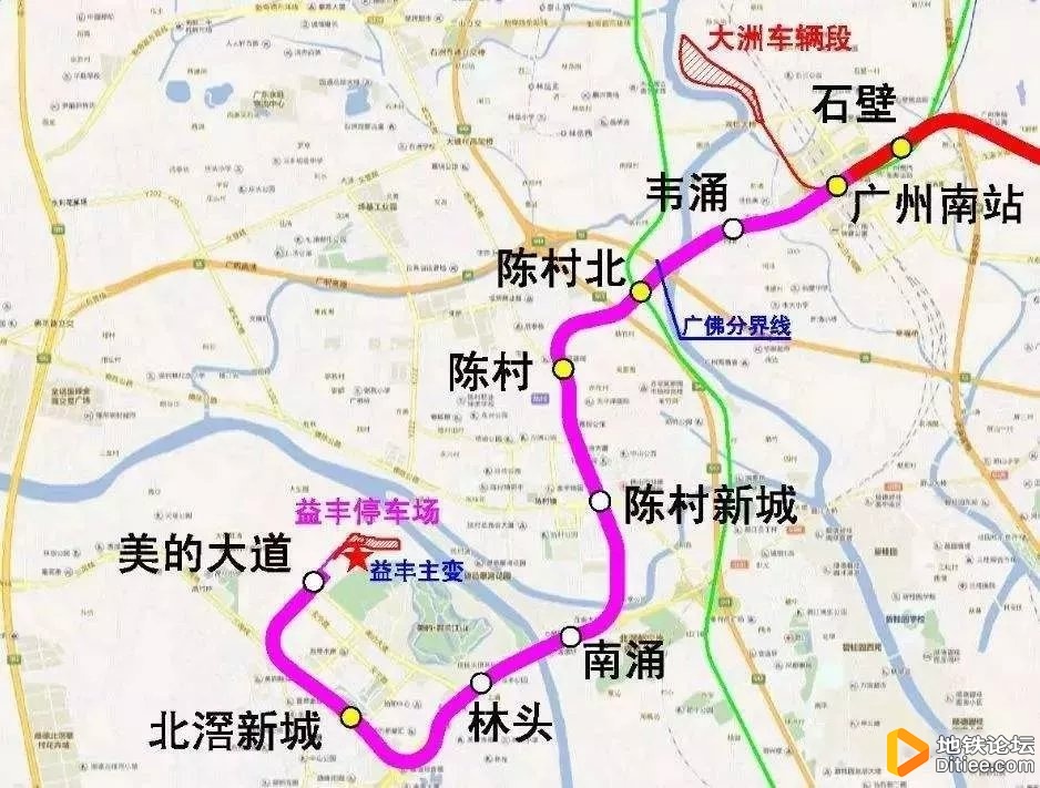 广州地铁7号线西延顺德段全线“电通”