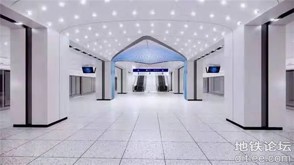 牡丹园站内景实拍 19号线一期预计年底开通