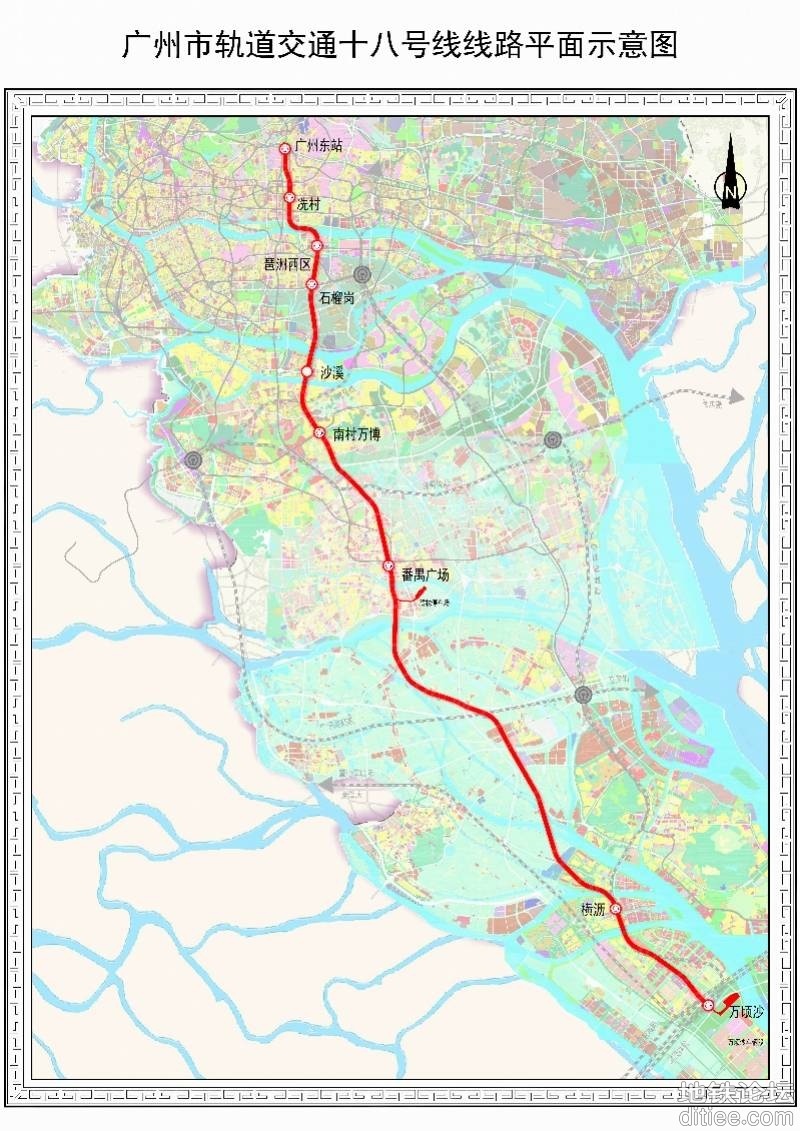 广州地铁18、22号线首通段番禺广场站探营