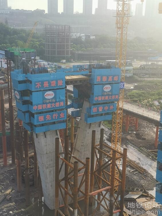 李家沱复线桥2021.5.16修建进度（不定期更新）