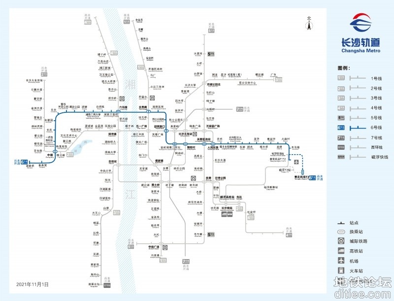 长沙地铁6号线本月底试运行