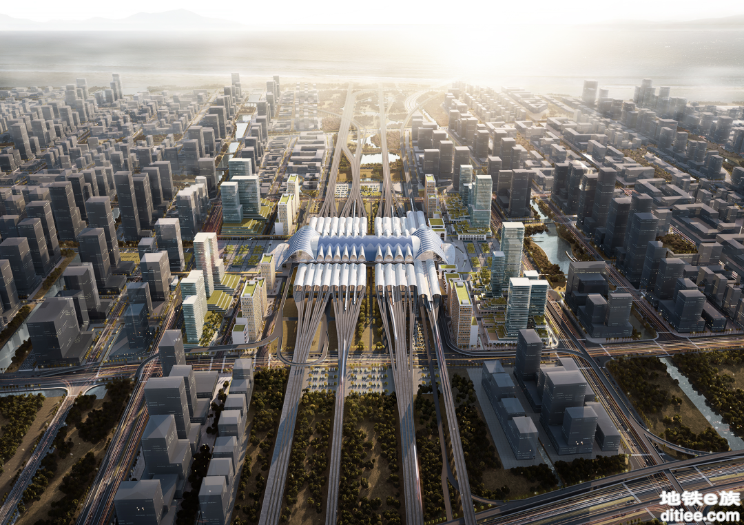 广州南沙枢纽站建筑概念方案设计曝光