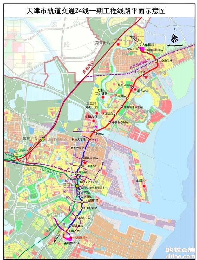 天津地铁Z4线预计24年通车
