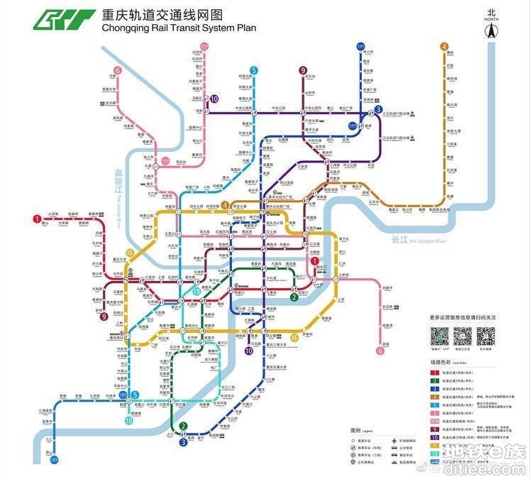 重庆轨道交通各线路最新首末班车发车时间