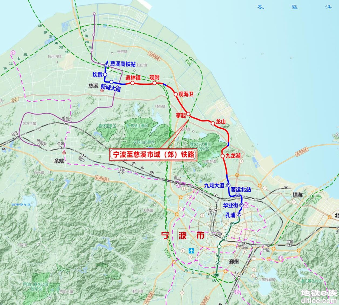 宁波至慈溪市域铁路开工时间确定