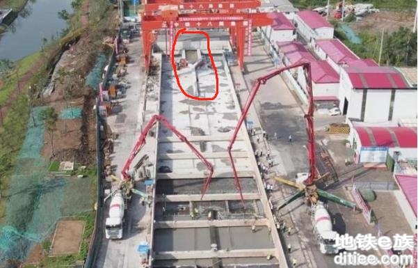 南京地铁4号线二期首座车站主体结构封顶