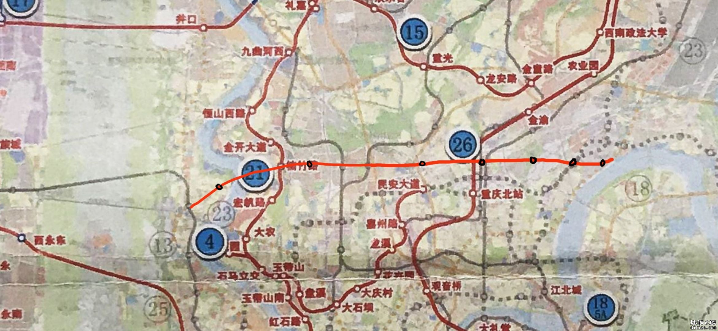 重庆地铁4号线为何不延伸过江接1号线？