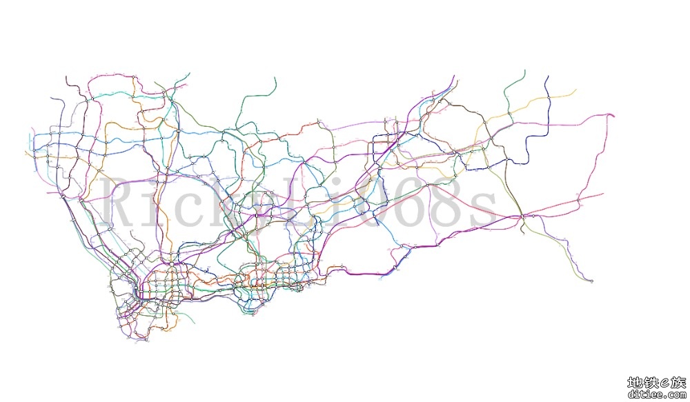 自制深圳地铁远期规划图（部分YY）+四期五期城际版本