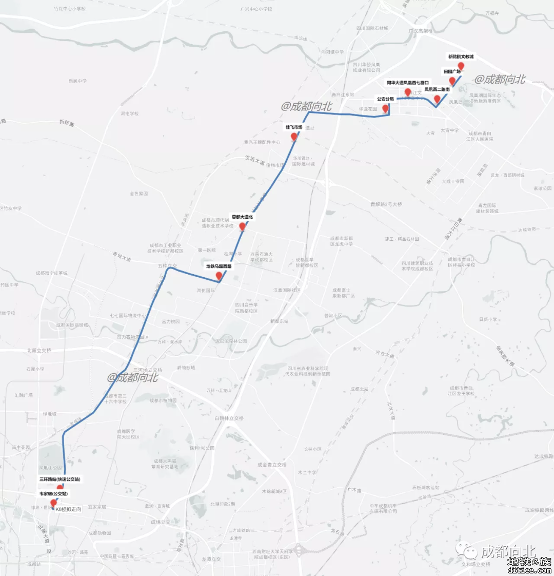 成都快速公交K8线计划9月底开通
