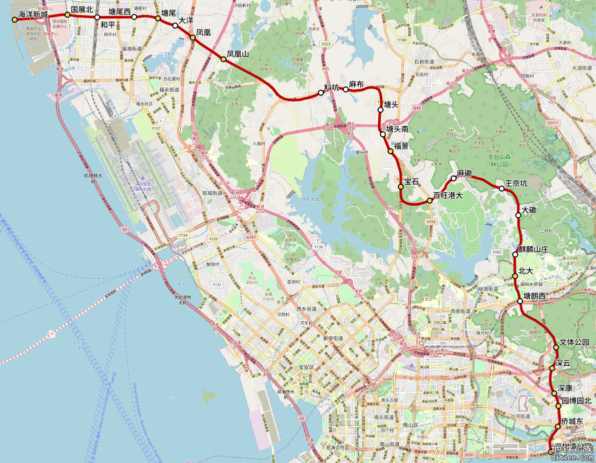 【皮鸭yy】30号线南延走洲石路、塘头大道、大磡、侨城东路