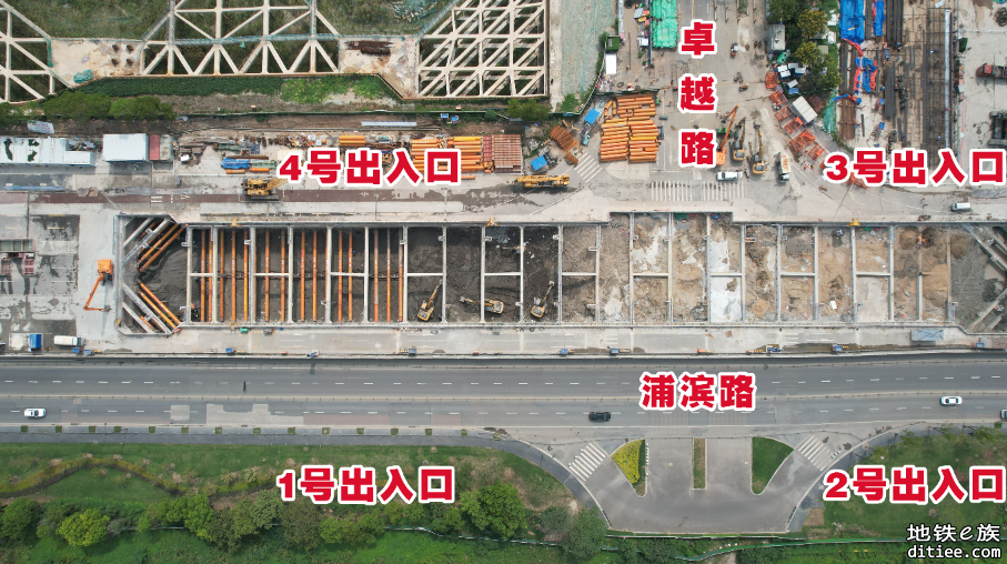 南京11号线最新建设现场！庙东路站基坑已开挖至地下11米