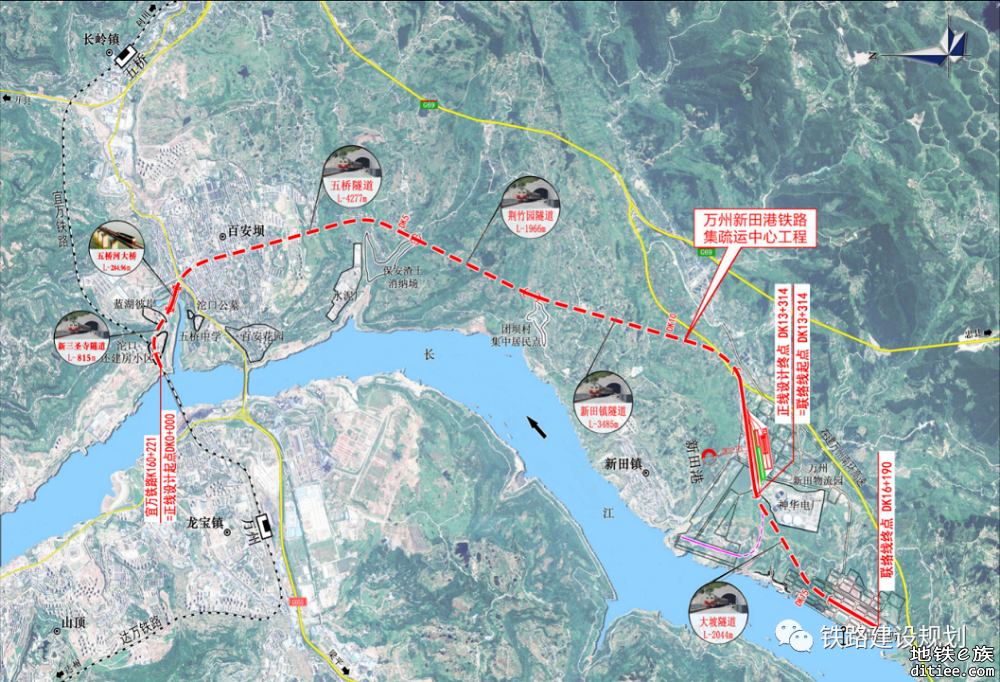 万州新田港铁路集疏运中心工程进入铺轨阶段