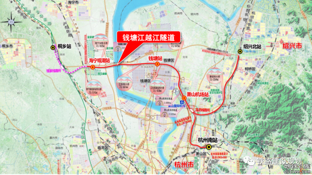 杭州机场高铁海宁观潮站（含）以南段初步设计获批
