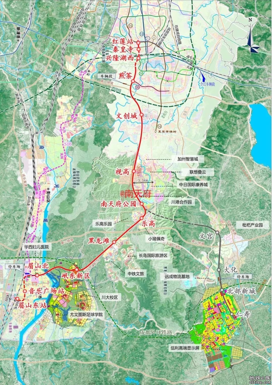 成都地铁S5线眉山线正式开工建设！