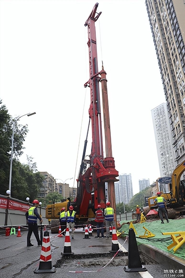 重庆轨道交通18号线北延段土建主体进场施工