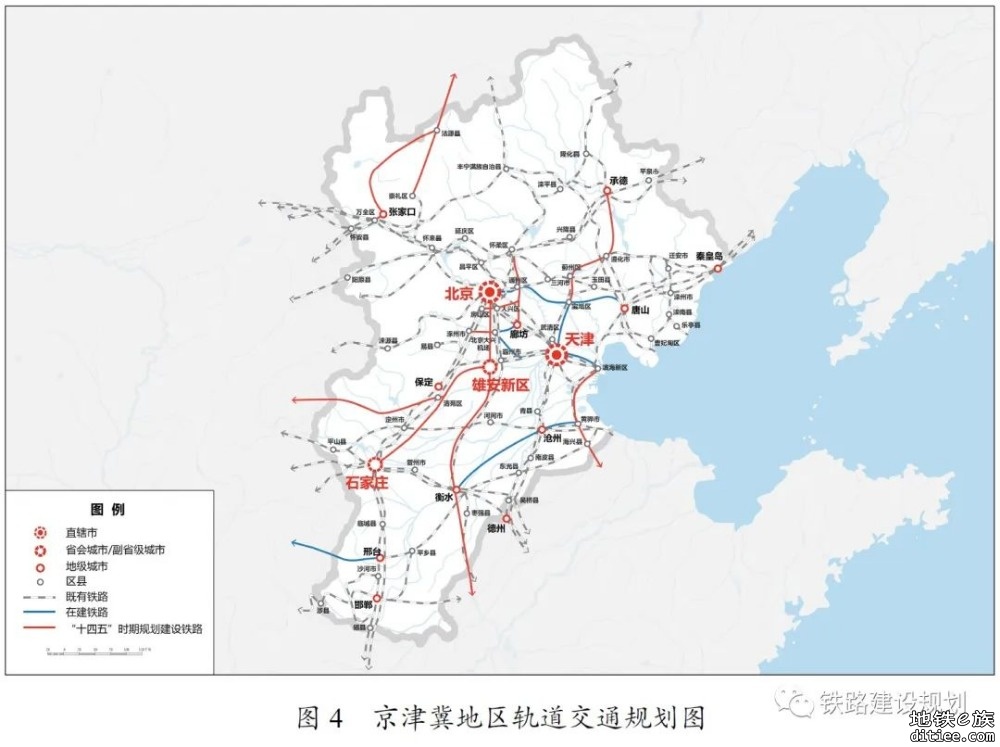 京津冀地区铁路里程超万公里，对20万人口以上城市全覆盖