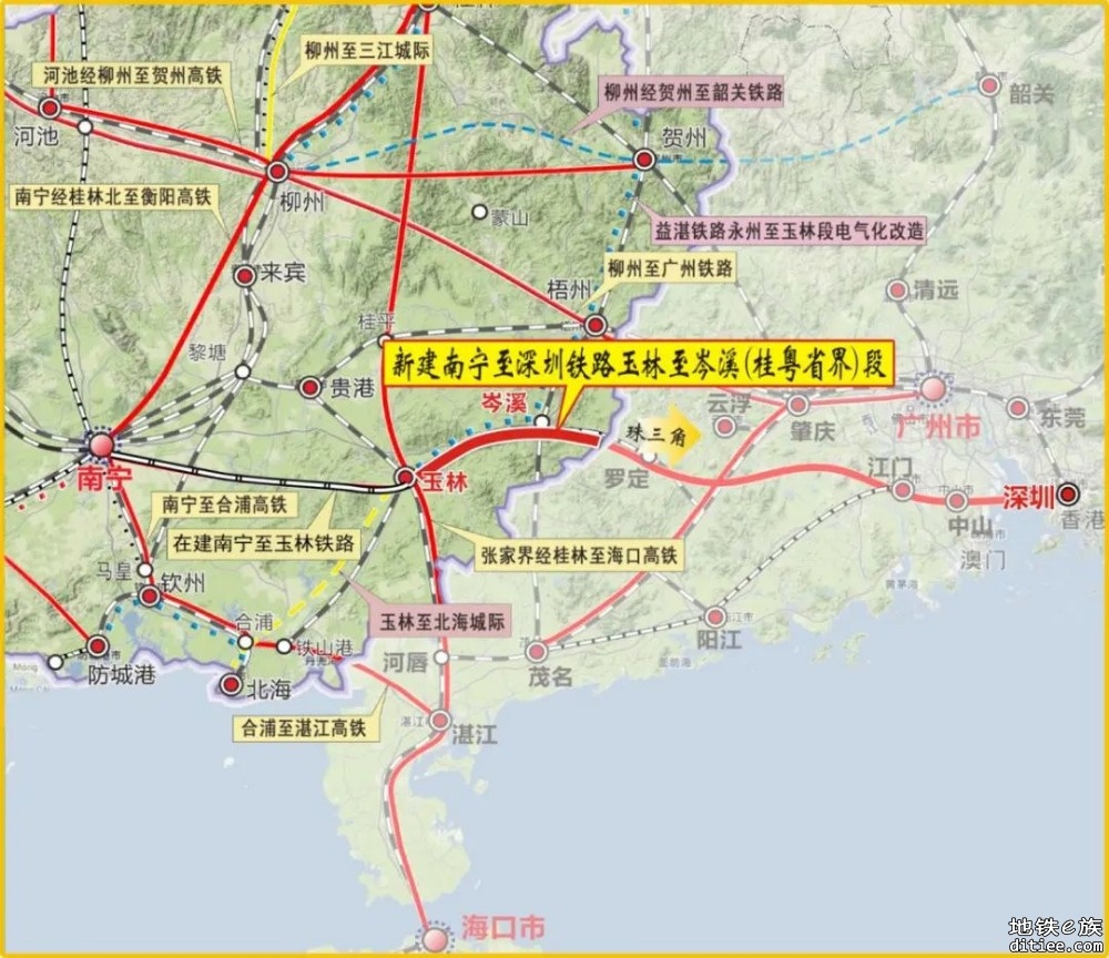 南深高铁玉林至岑溪（桂粤省界）段全面开工建设