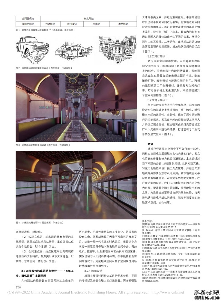 城市更新背景下地铁空间公共艺术设计研究 ——以天津地铁为例