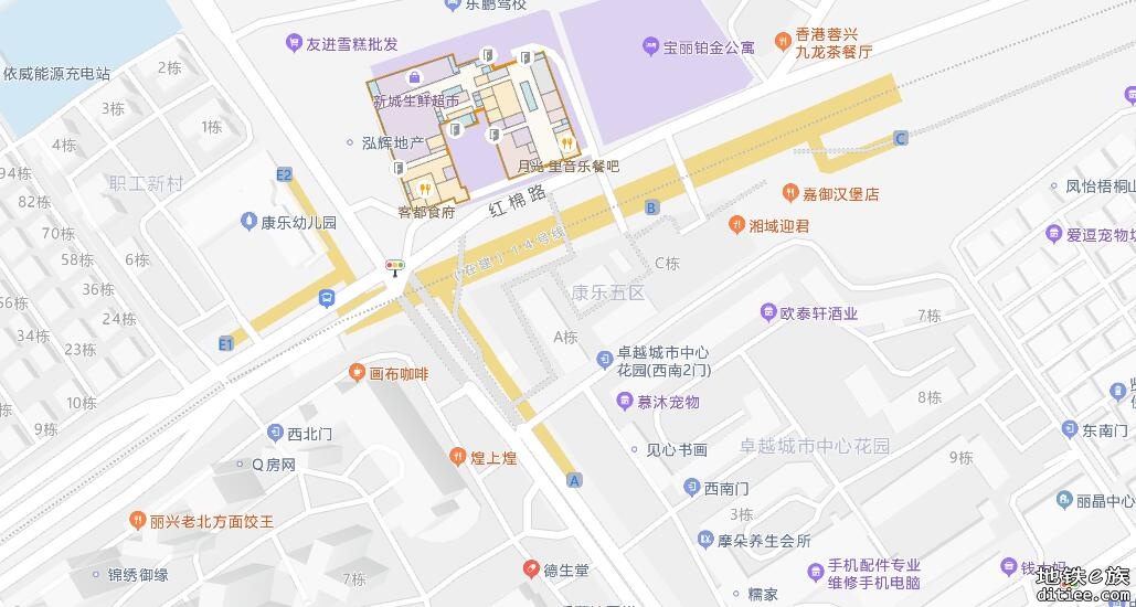 “高德地图”网页端更新14号线部分车站啦