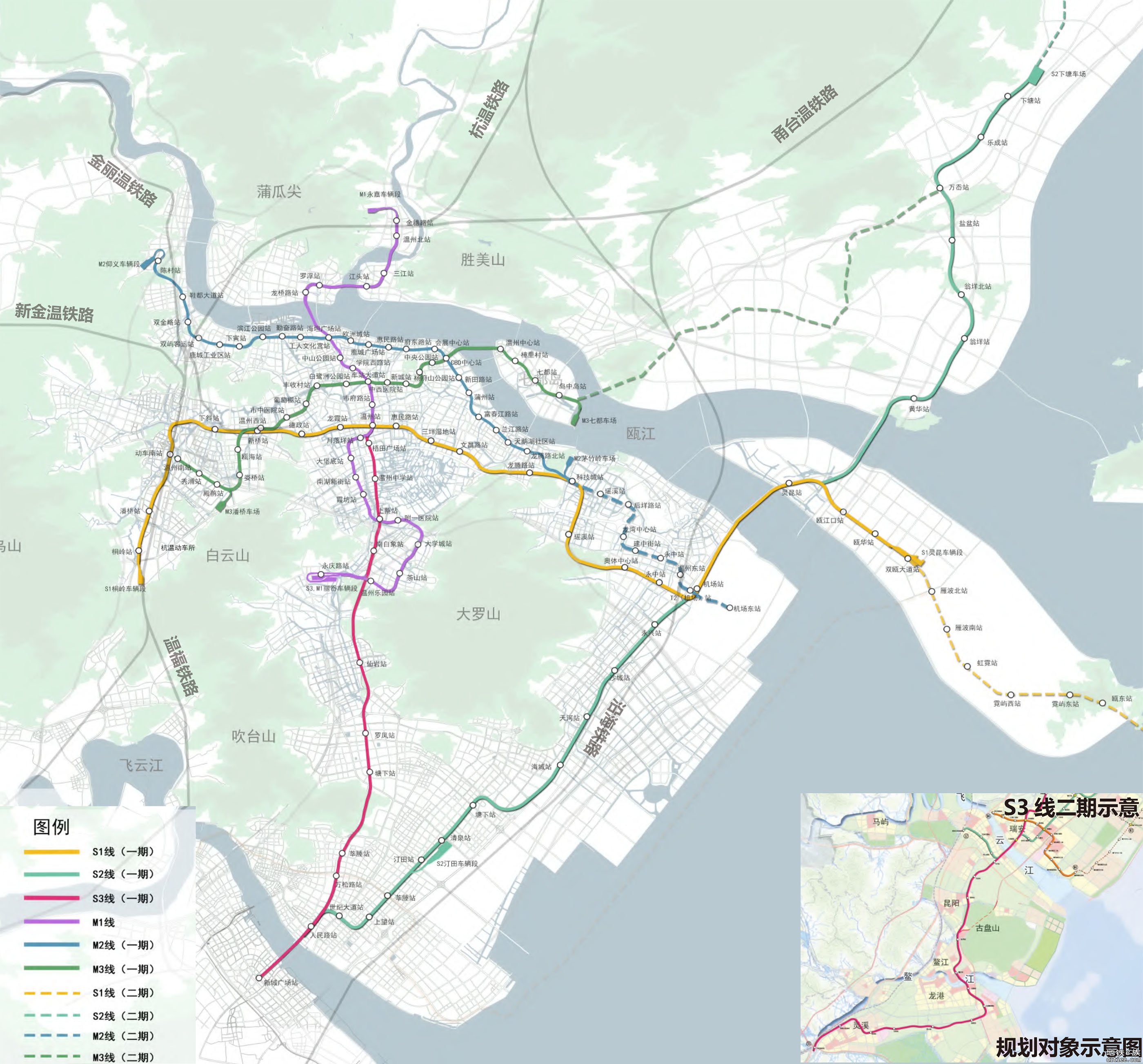 温州轨道交通14五规划图