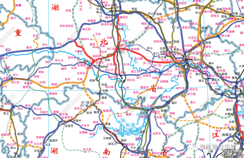 最新国家铁路网建设及规划示意图•2022年10月23日更新