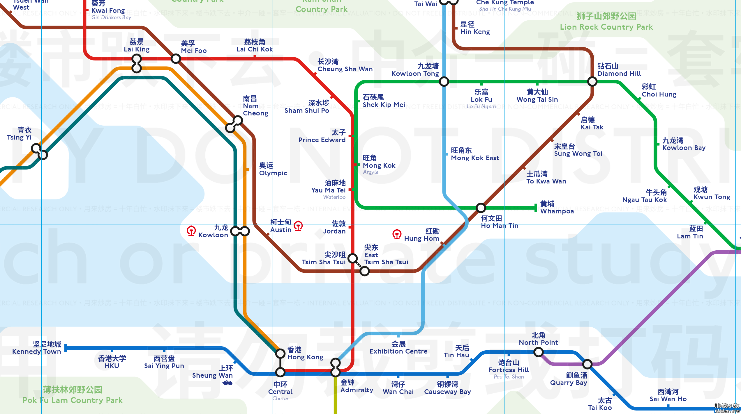 伦敦风格 2022 年底深圳+香港线路图（含四期 12/13/14/16 号线）