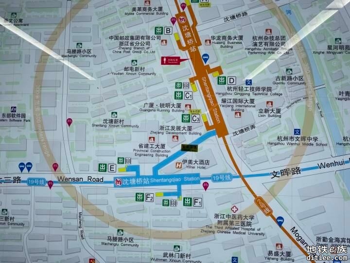 杭州地铁2号线与19号线将实现站内换乘，地铁沈塘桥站换乘通道已基本完工