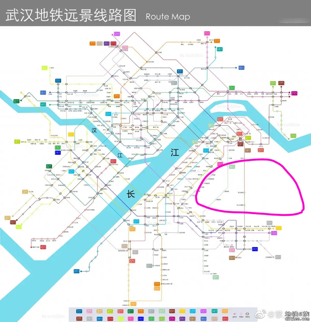 跨东湖的东西向线路