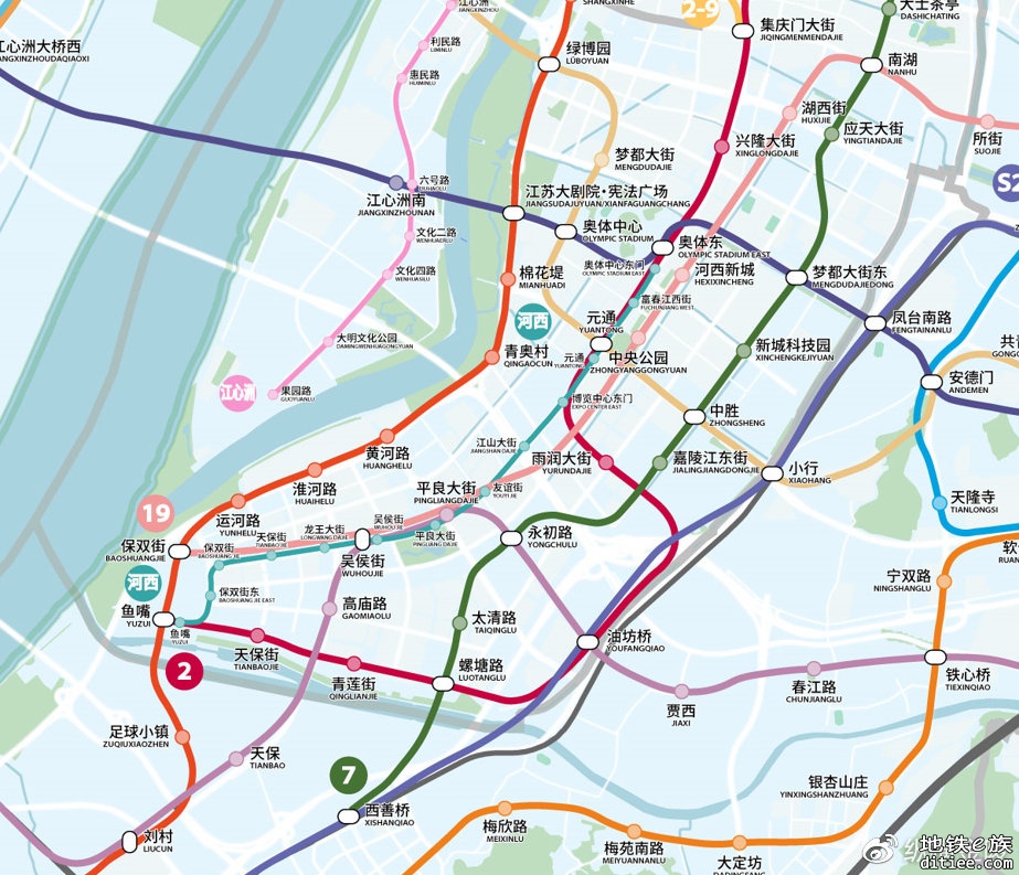 ​南京轨道交通远期规划线路图2035+ V1.2