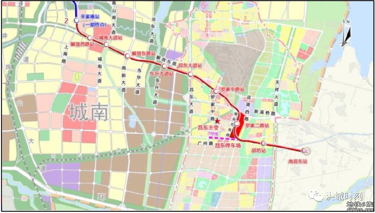 省发改委批复调整南昌市地铁2号线东延工程可行性研究报告