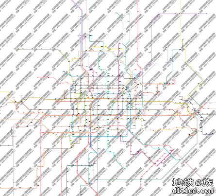 【北京区首秀】北京轨道交通三期线路变形图