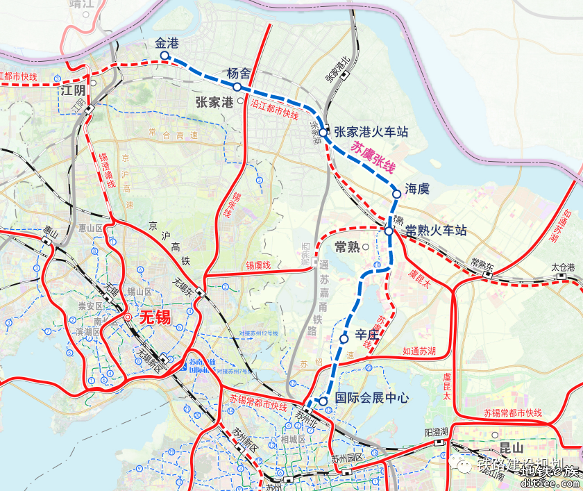 苏州市域（郊）铁路苏虞张线将于12月底开工