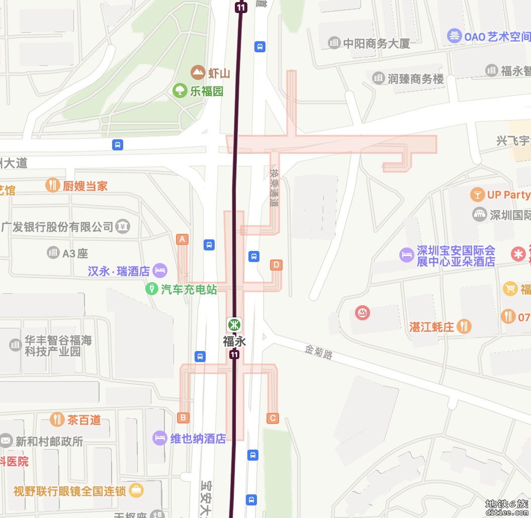 12号线地铁站更新了-【苹果地图】反应挺快 有小细节错误