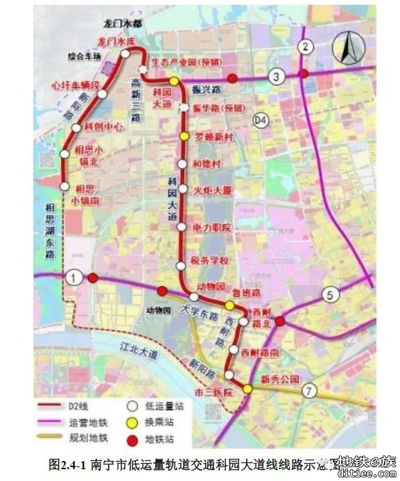 南宁市首条低运量轨道交通D2线具体线路车站公布