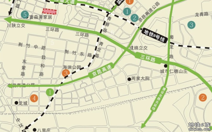 23号线麻柳站与府青路中间还有站点