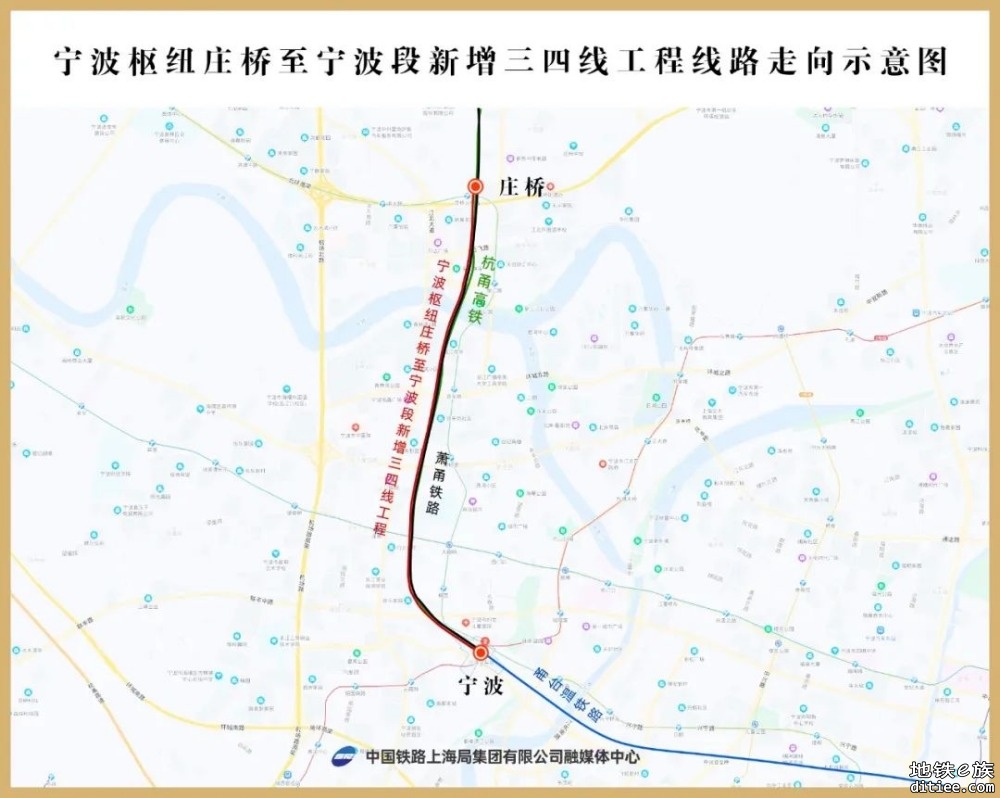 宁波枢纽庄桥至宁波段增建三四线工程成功接入宁波站