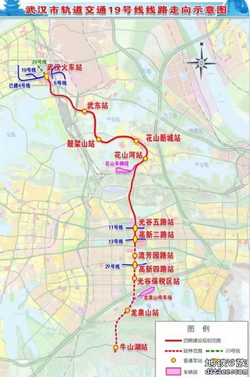 武汉地铁19号线花山河站至光谷五路站区间右线贯通