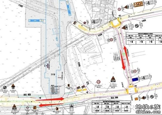 广州地铁方石站、寺右新马路站施工需要，周边交通有所...