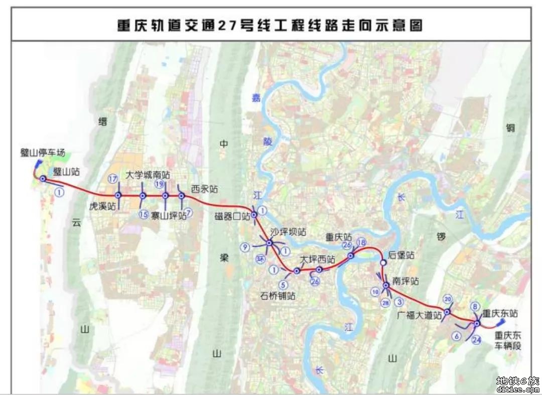 重庆轨道交通27号线惠民段土建工程施工即将招标了