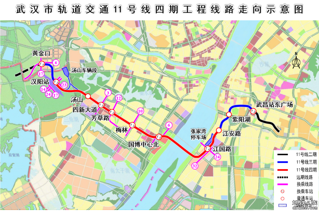 武汉地铁三条新线今日开工